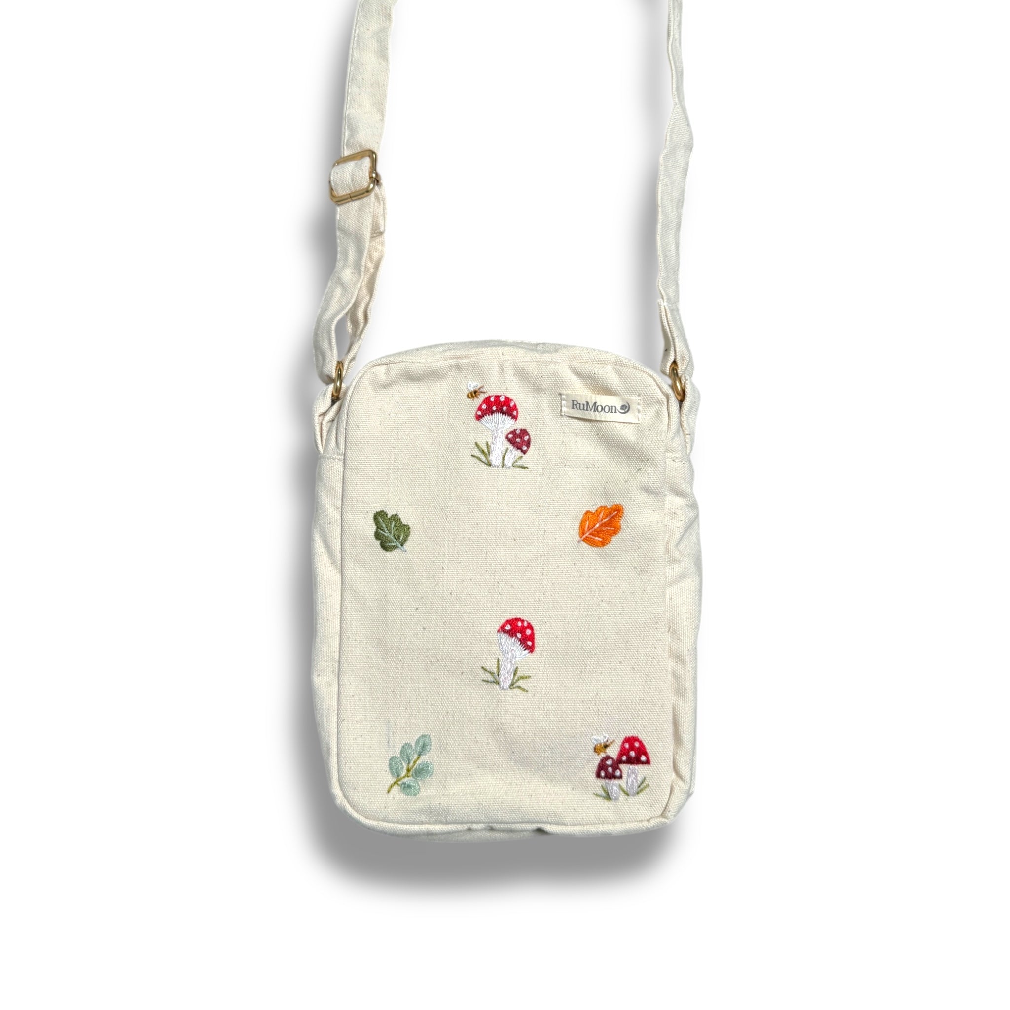 Mushroom Embroidery Side Bag