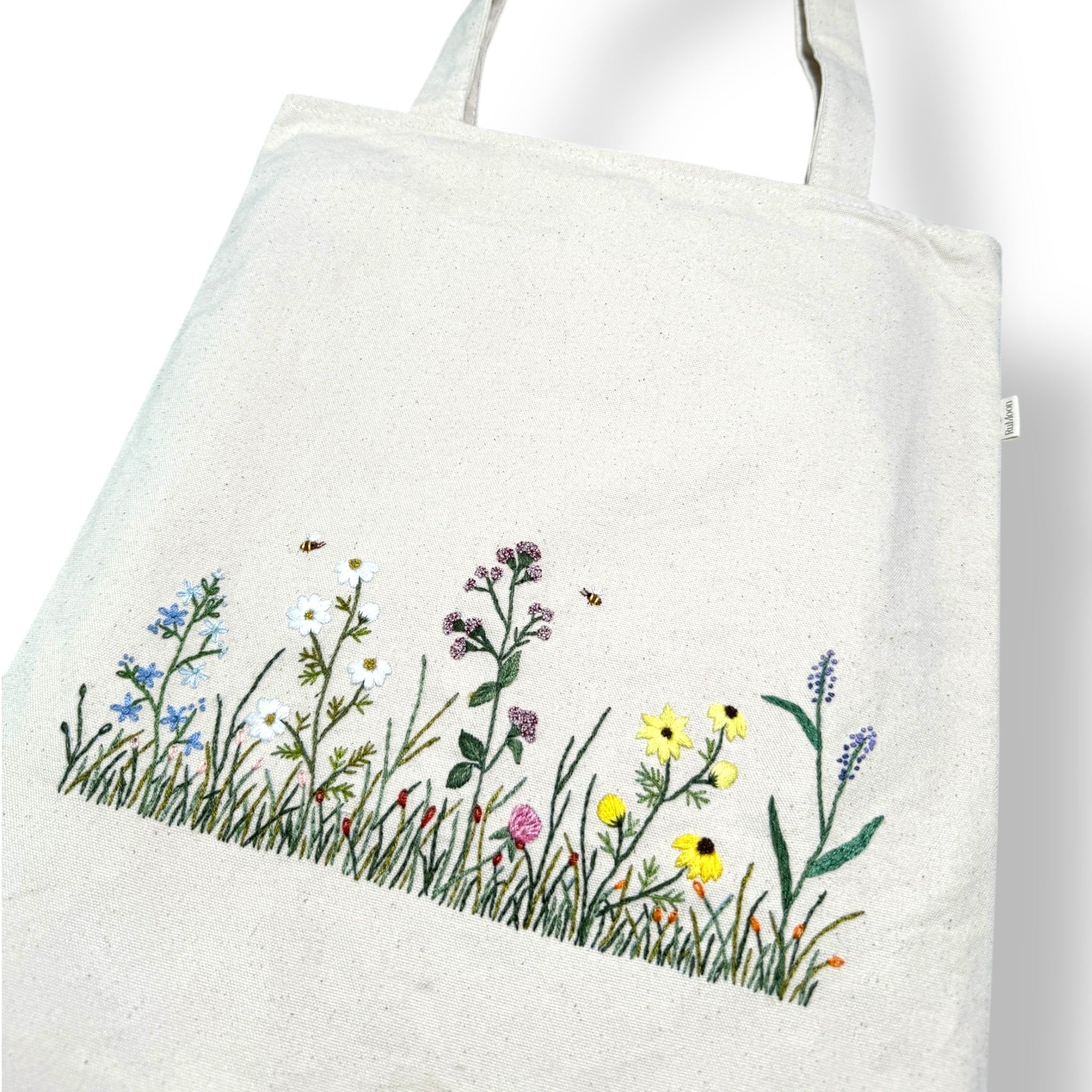 Botanical Garden Embroidery Tote Bag