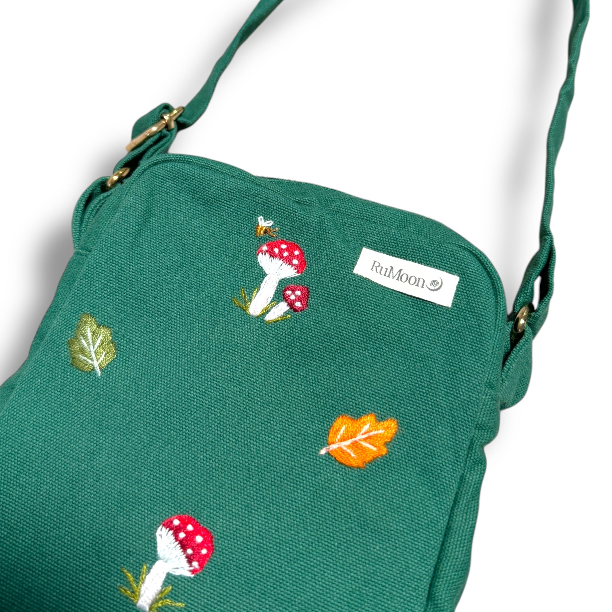 Mushroom Embroidery Side Bag