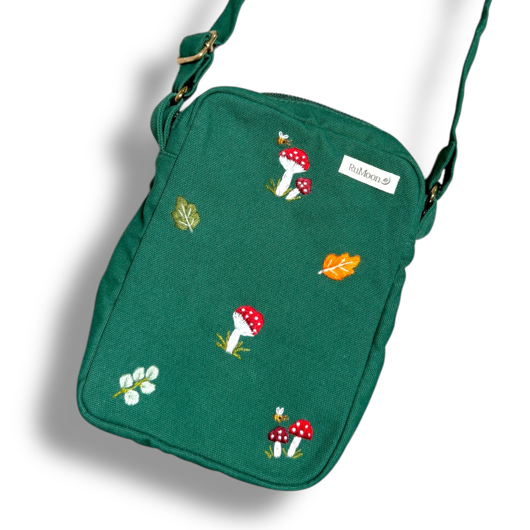 Mushroom Embroidery Cross Body Bag