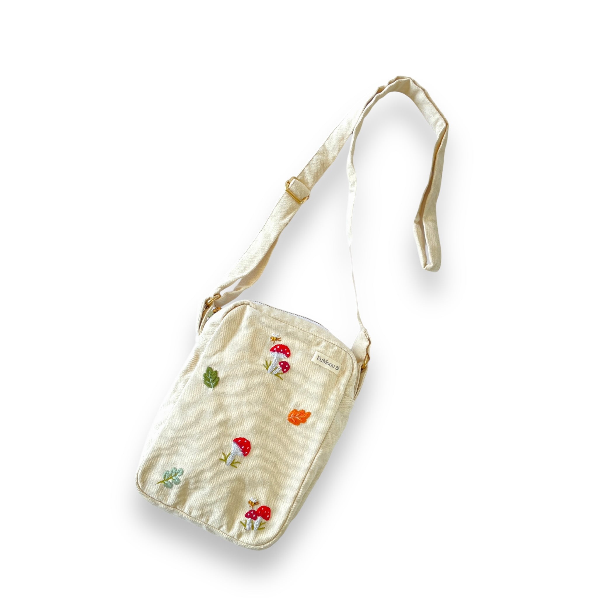 Mushroom Embroidery Side Bag