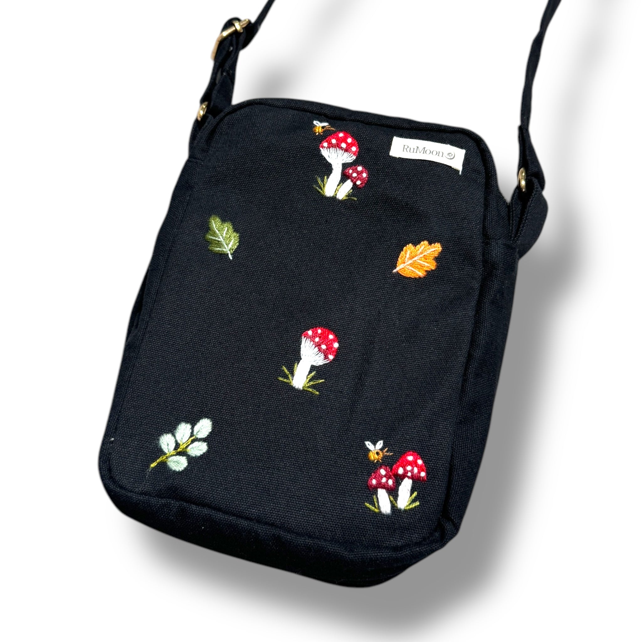 Mushroom Embroidery Cross Body Bag