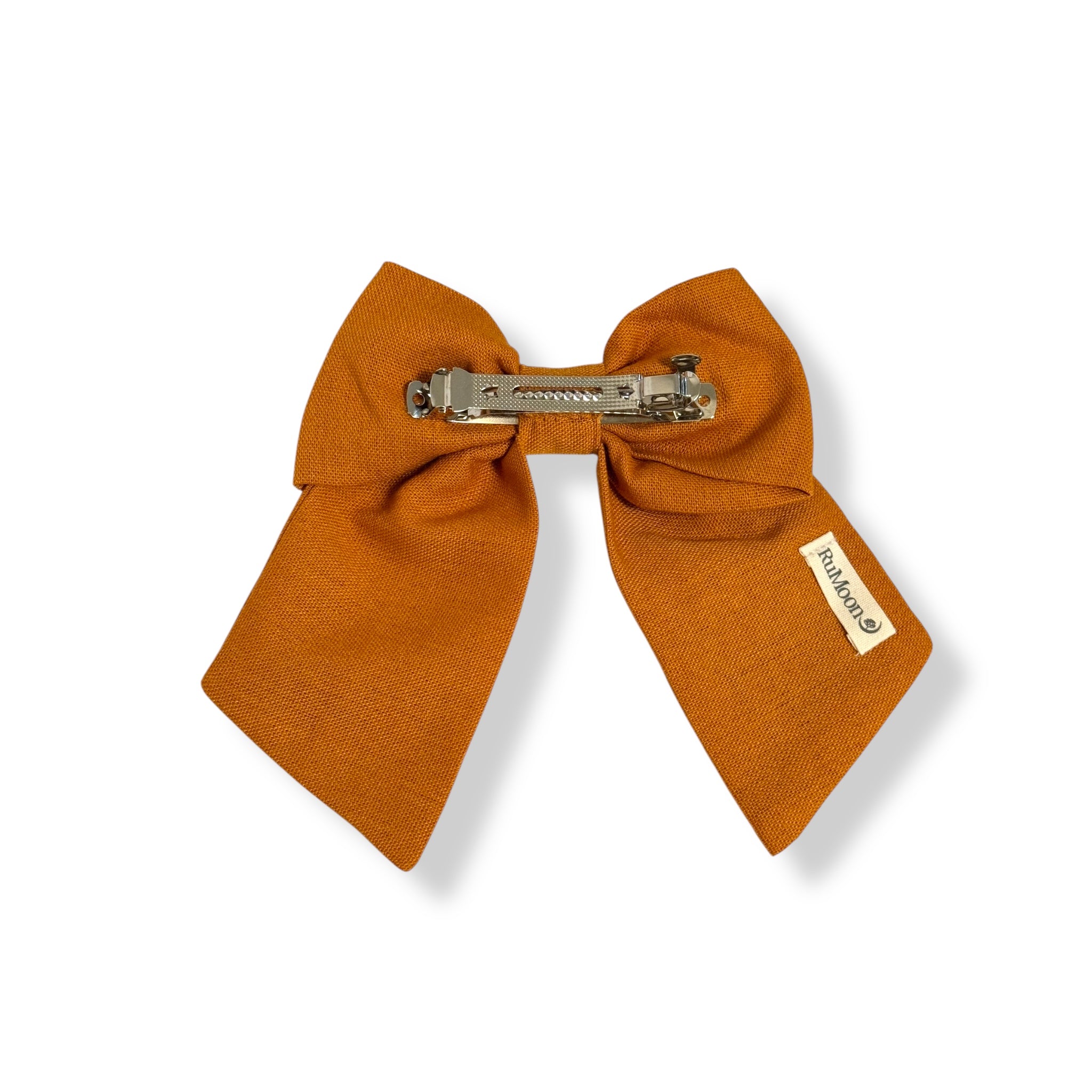 Sunny Yellow Bloom Hand Embroidery Hair Bow Barrette
