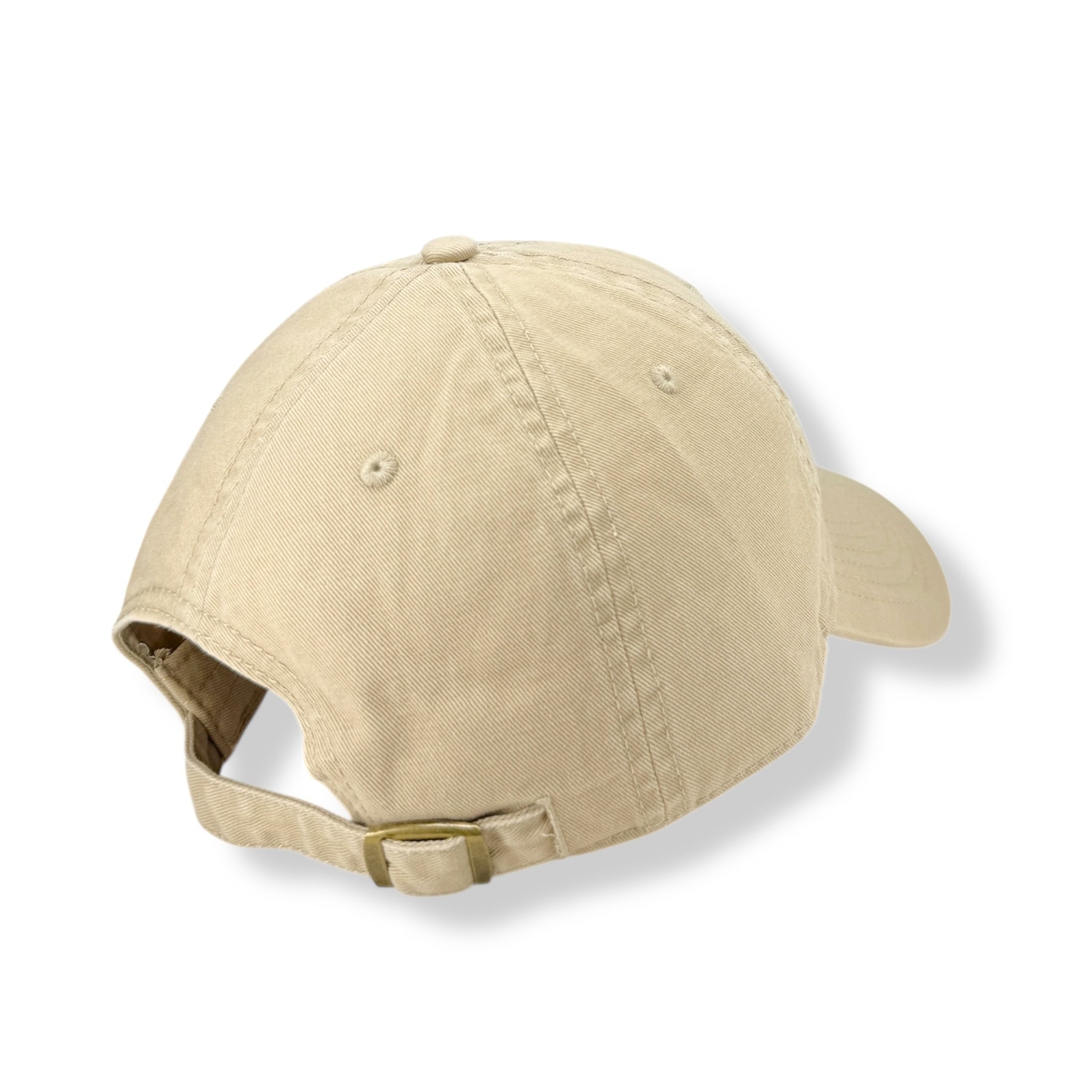 Blush Bloom Hand Embroidered Khaki Cap