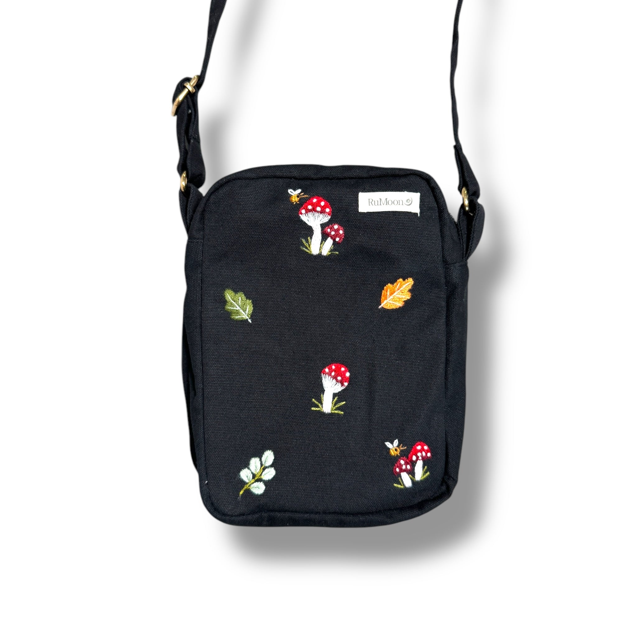 Mushroom Embroidery Cross Body Bag