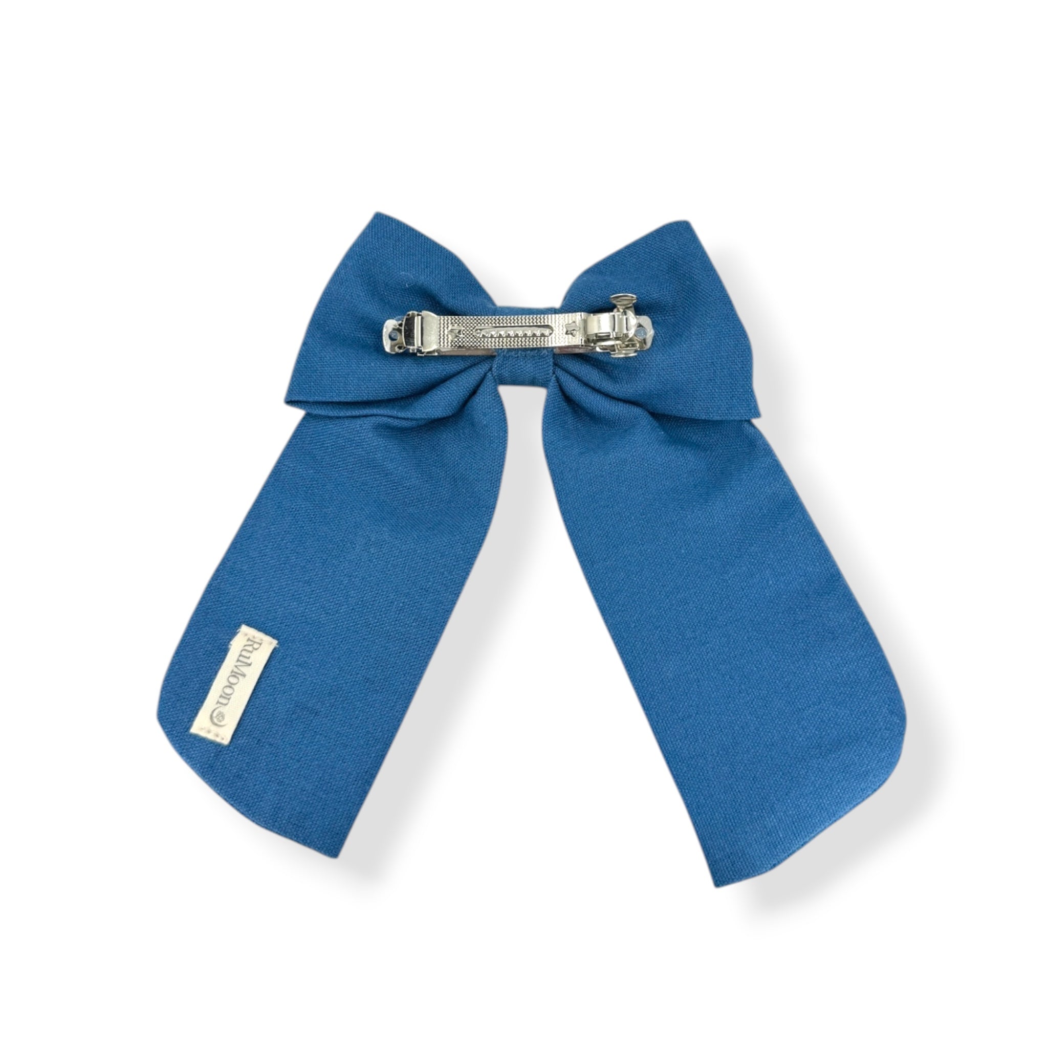 Winter Garden Blue Embroidered Hair Barrette