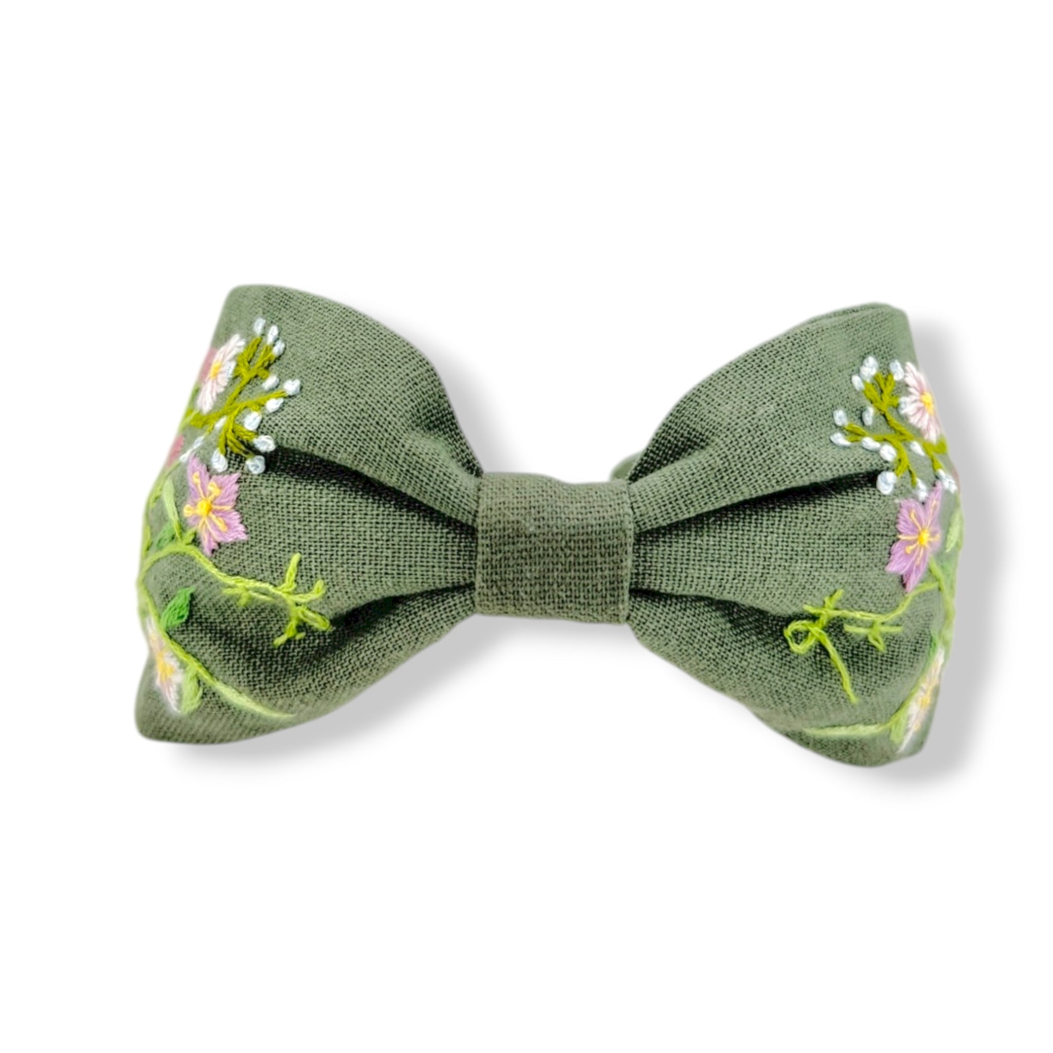 Sage Bloom Embroidered Headband