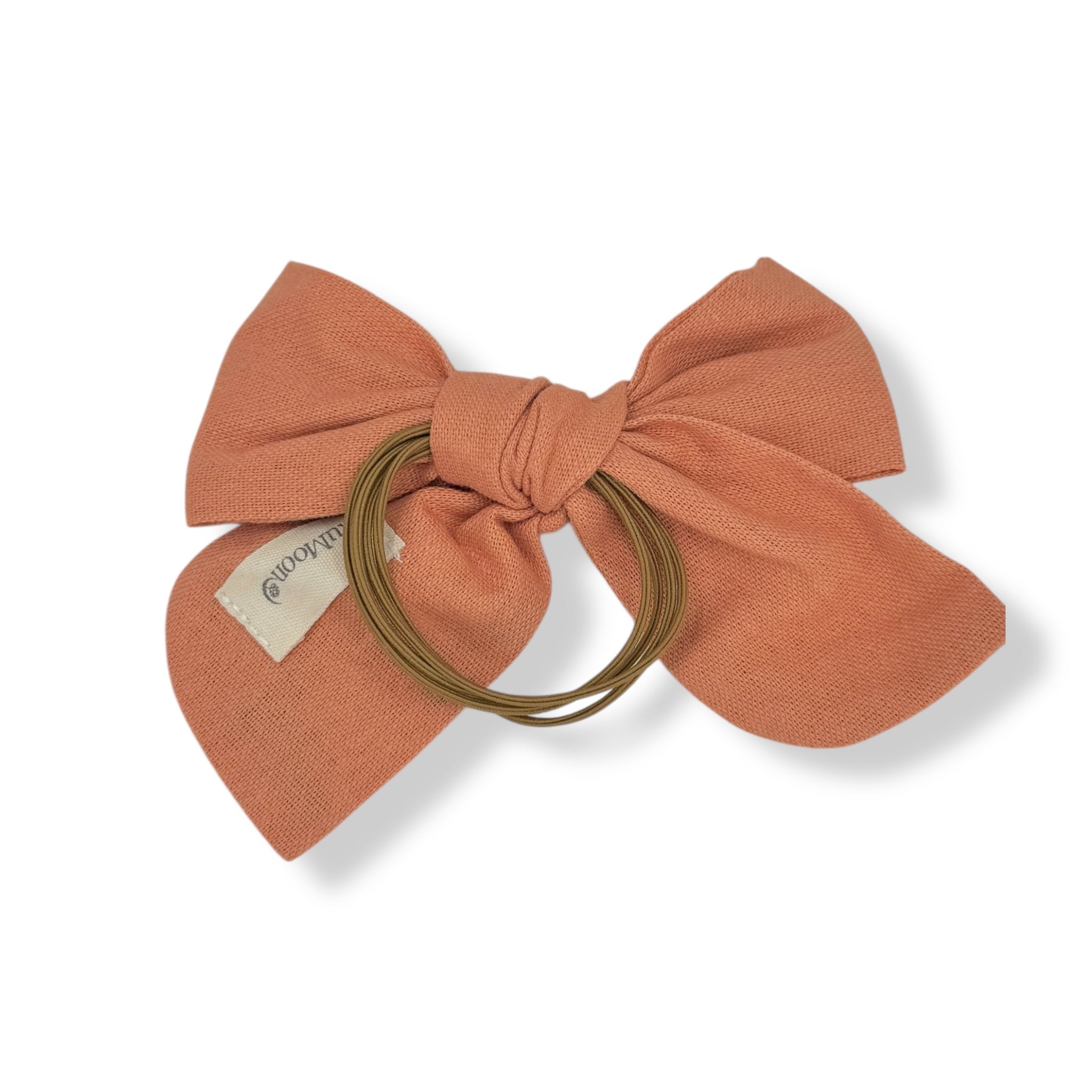 Coral Cloud Hair Bow