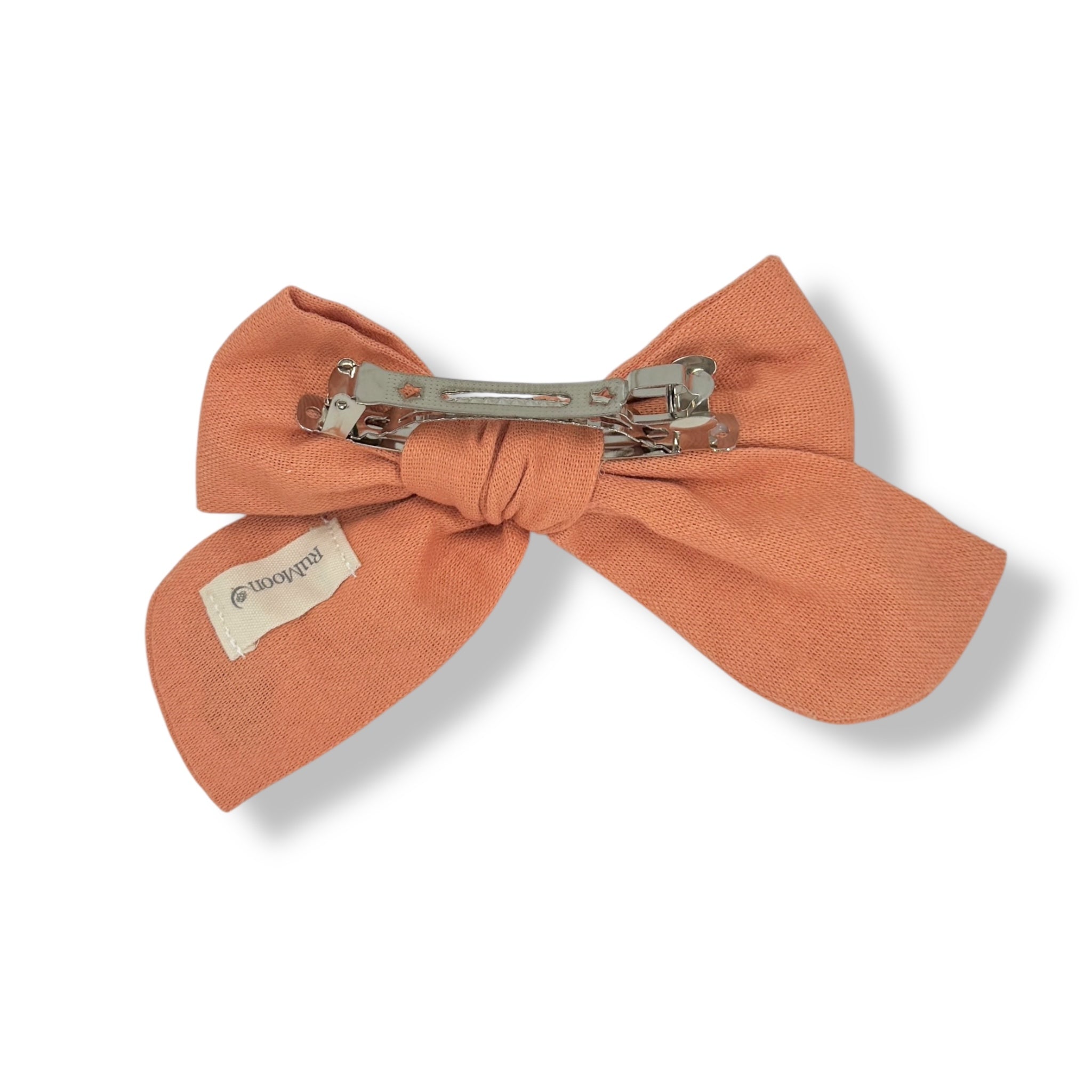 Coral Cloud Hair Bow