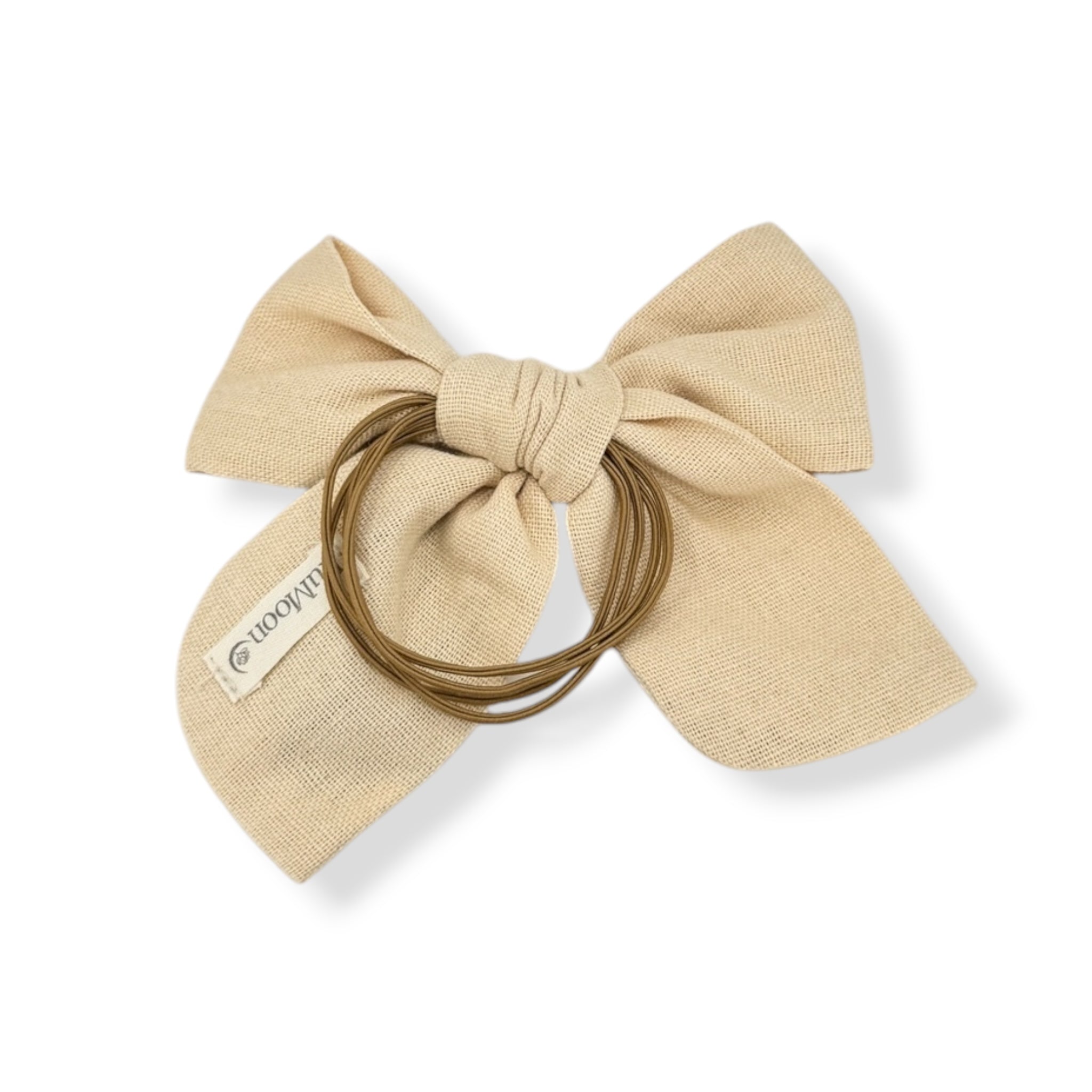Pastel Petals Beige Hairbow