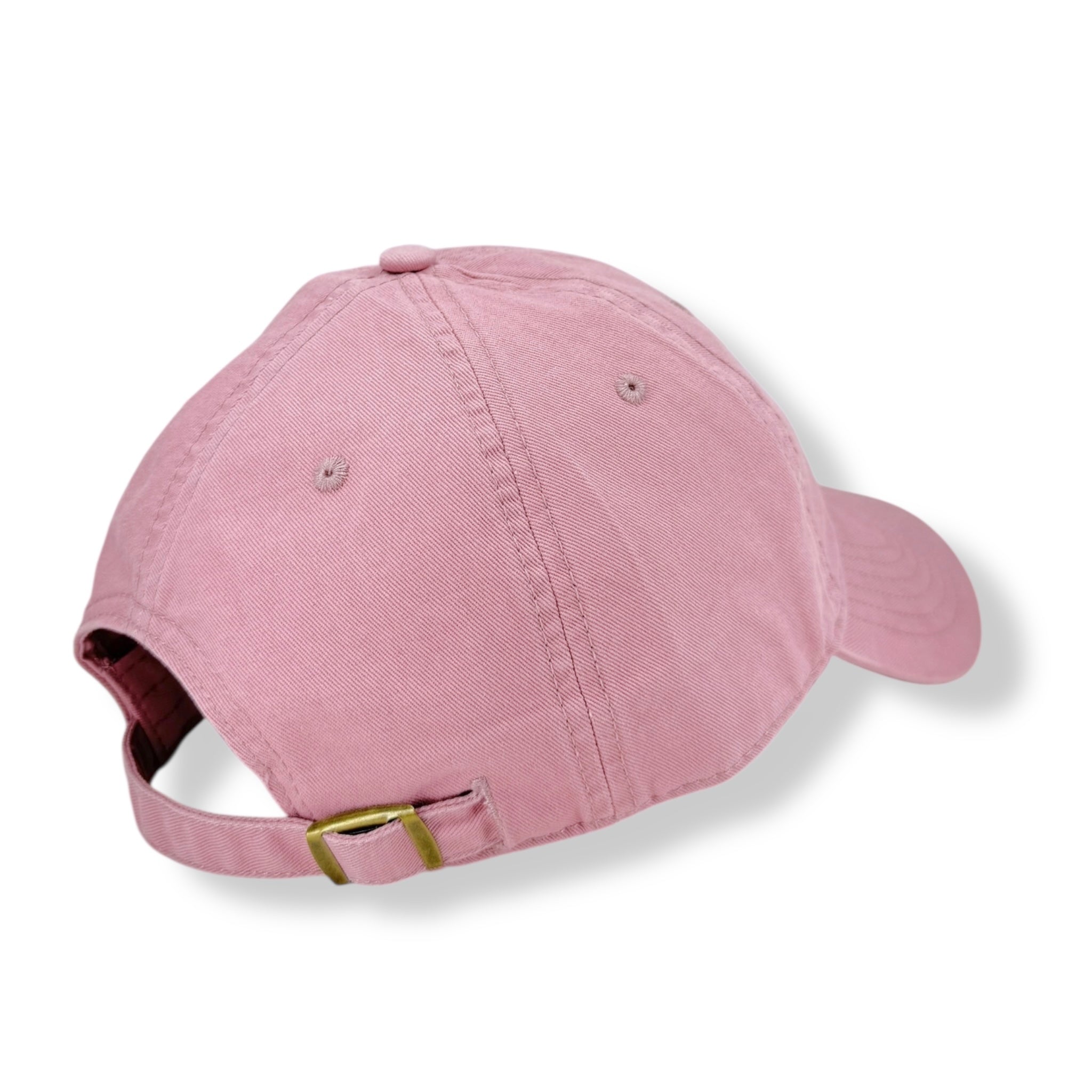Dusty Pink Floral Embroidered Cap