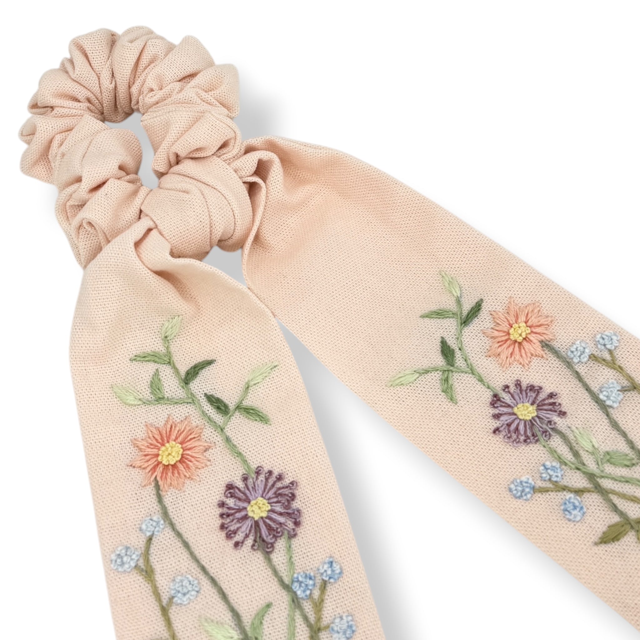 Hand Embroidery Scrunchies